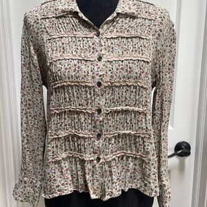 J.Jill Blouse Size Large Fits like a Medium